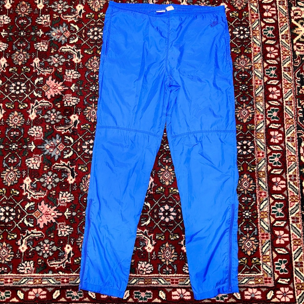 Vintage 80s Grey Tag Nike True Blue Track Pants Made in the USA
